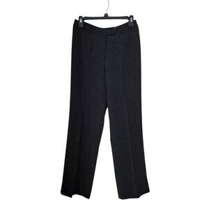 Country Road Size 4 Black with Cream Threading Woven Trousers, Exc. Used Cond.